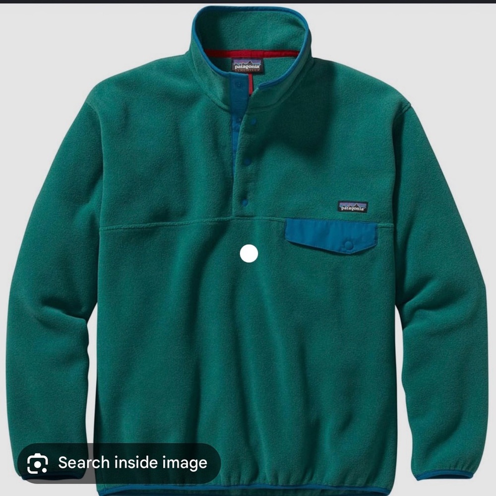 Patagonia Men's Synchilla Snap-T Pullover size large teal